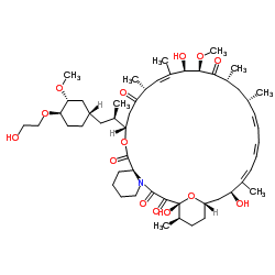 7-O-去甲基-42-O-(2-羟基乙基)雷帕霉素结构式