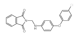 2-[[[4-(4-chlorophenoxy)phenyl]amino]methyl]isoindole-1,3-dione结构式
