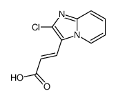 (E)-3-(2-chloroimidazo[1,2-a]pyridin-3-yl)prop-2-enoic acid Structure
