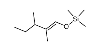dimethyl-2,3 trimethyl silyloxy-1 pentene-1 Structure