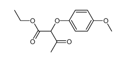 ethyl α-(4-methoxyphenoxy)acetoacetate结构式