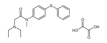2-(diethylamino)-N-methyl-N-(4-phenylsulfanylphenyl)acetamide,oxalic acid Structure
