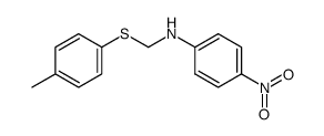 p-nitro-N-(p-tolylthiomethyl)aniline Structure