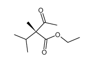 (-)-(R)-2-isopropyl-2-methyl-3-oxobuttersaeure-aethylester结构式