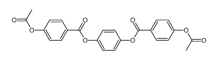 1,4-bis(4-acetoxybenzoyloxy)-benzene结构式