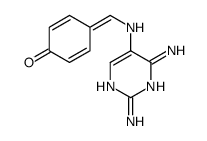 4-[[(2,4-diaminopyrimidin-5-yl)amino]methylidene]cyclohexa-2,5-dien-1-one结构式