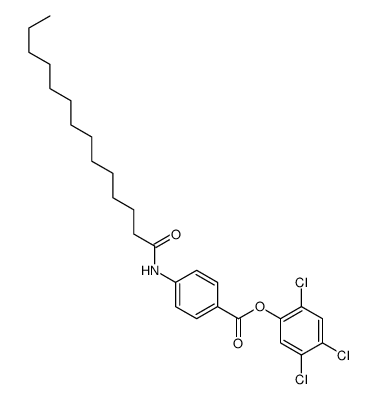 (2,4,5-trichlorophenyl) 4-(tetradecanoylamino)benzoate Structure