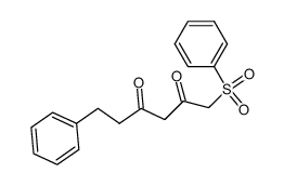 -6-phenyl-1-phenylsulfonyl-hexane-2,4-dione Structure