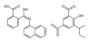 2-butan-2-yl-4,6-dinitrophenol,2-(naphthalen-1-ylcarbamoyl)benzoic acid结构式