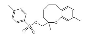 (2,9-dimethyl-3,4,5,6-tetrahydro-2H-benzo[b]oxocin-2-yl)methyl 4-methylbenzenesulfonate结构式