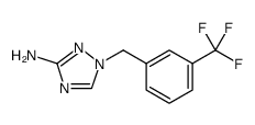 1H-1,2,4-Triazol-3-amine, 1-[[3-(trifluoromethyl)phenyl]methyl] Structure