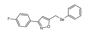 3-(4-fluorophenyl)-5-(phenylselanylmethyl)-1,2-oxazole结构式