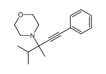 4-(3,4-dimethyl-1-phenylpent-1-yn-3-yl)morpholine结构式