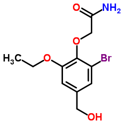 2-[2-Bromo-6-ethoxy-4-(hydroxymethyl)phenoxy]acetamide Structure