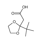 acide (tertiobutyl-2 dioxolanne-1,3 yl-2)-2 acetique结构式