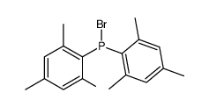 Brombis(2,4,6-trimethylphenyl)phosphan结构式