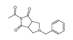2-acetyl-5-benzyltetrahydropyrrolo[3,4-c]pyrrole-1,3-dione结构式