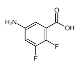 5-氨基-2,3-二氟苯甲酸结构式