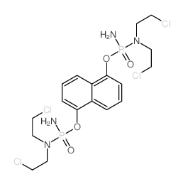N-[amino-[5-[amino-[bis(2-chloroethyl)amino]phosphoryl]oxynaphthalen-1-yl]oxy-phosphoryl]-2-chloro-N-(2-chloroethyl)ethanamine picture