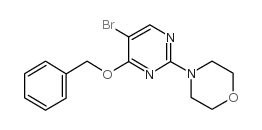4-(4-BENZYLOXY-5-BROMOPYRIMIDIN-2-YL)MORPHOLINE Structure