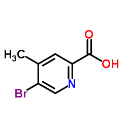 5-Bromo-4-methyl-2-pyridinecarboxylic acid Structure