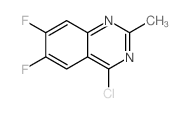 4-Chloro-6,7-difluoro-2-methylquinazoline Structure