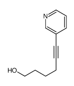 6-pyridin-3-ylhex-5-yn-1-ol结构式
