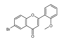 6-bromo-2-(2-methoxyphenyl)chromen-4-one Structure