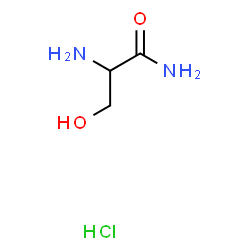 2-Amino-3-hydroxypropanamide hydrochloride Structure