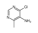 4-氯-6-甲基嘧啶-5-胺结构式