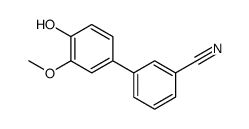3-(4-hydroxy-3-methoxyphenyl)benzonitrile结构式