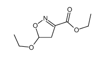 5-乙氧基-4,5-二氢异噁唑-3-羧酸乙酯结构式