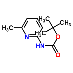 2-(Boc-氨基)-6-甲基吡啶结构式