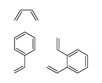 1,3-丁二烯与二乙烯基苯和苯乙烯的聚合物结构式
