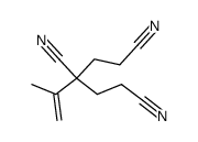 3-isopropenyl-pentane-1,3,5-tricarbonitrile Structure