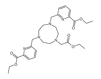 1-carbethoxymethyl-4,7-bis[(6-carbethoxypyridin-2-yl)methyl]-1,4,7-triazacyclononane结构式