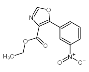 5-(3-硝基苯基)-噁唑-4-羧酸乙酯结构式