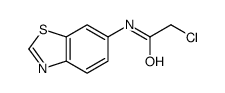 N-6-苯并噻唑基-2-氯乙酰胺结构式