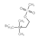 trimethyl-(2-methylsulfonyloxyethyl)azanium结构式