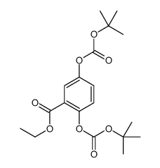 ethyl 2,5-bis[(2-methylpropan-2-yl)oxycarbonyloxy]benzoate Structure