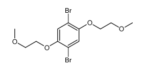 1,4-dibromo-2,5-bis(2-methoxyethoxy)benzene结构式