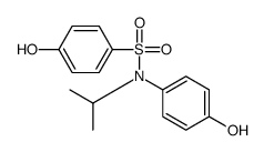 4-hydroxy-N-(4-hydroxyphenyl)-N-propan-2-ylbenzenesulfonamide结构式