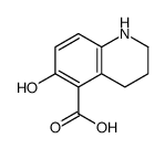 6-hydroxy-1,2,3,4-tetrahydroquinoline-5-carboxylic acid Structure