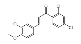1-(2,4-dichlorophenyl)-3-(3,4-dimethoxyphenyl)prop-2-en-1-one Structure