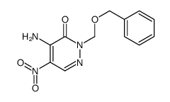 4-amino-5-nitro-2-(phenylmethoxymethyl)pyridazin-3-one结构式