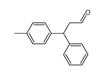3-phenyl-3-(4-methylphenyl)propanal结构式