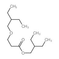 2-ethylbutyl 3-(2-ethylbutoxy)propanoate结构式