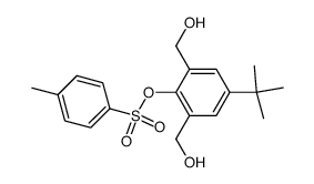 5-tert-butyl-1,3-bis-hydroxymethyl-2-(toluene-4-sulfonyloxy)-benzene结构式
