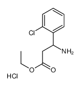 Ethyl 3-amino-3-(2-chlorophenyl)propanoate hydrochloride (1:1)结构式