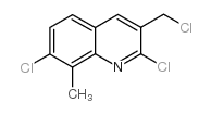 2,7-dichloro-3-(chloromethyl)-8-methylquinoline Structure